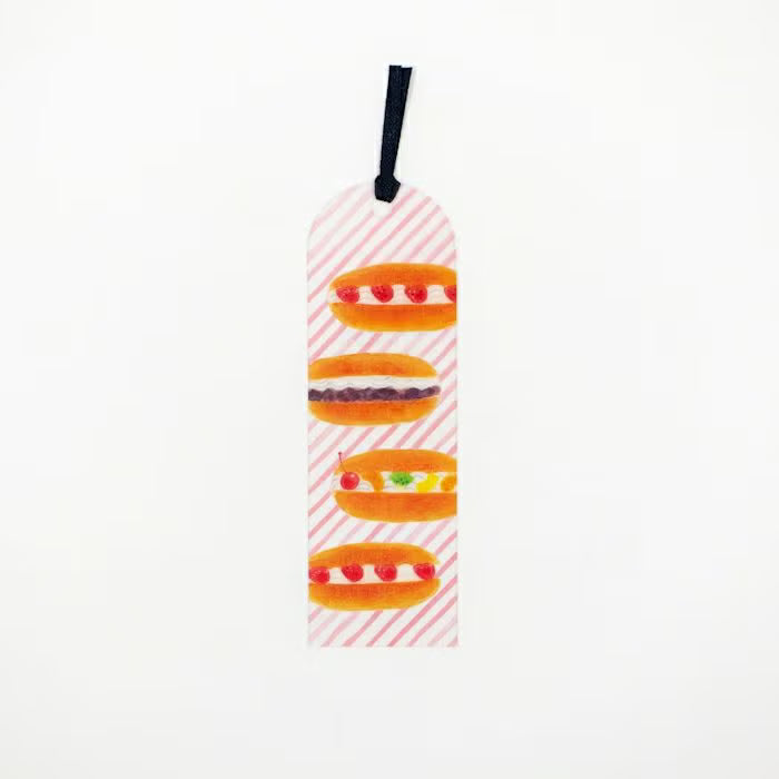 Furukawa Shiko 古川紙工 HONTOWATASHI Clear Bookmark - Japanese Bread Roll