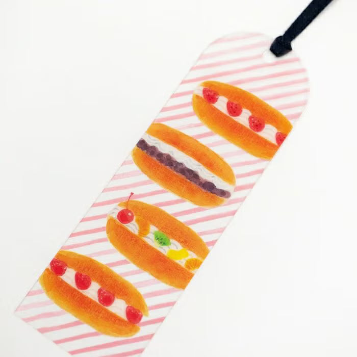 Furukawa Shiko 古川紙工 HONTOWATASHI Clear Bookmark - Japanese Bread Roll
