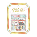 Q-Lia Glass Parlor Clear Stickers - Lucky Cat & Daruma