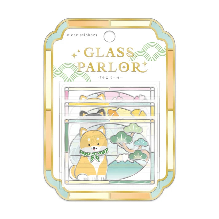 Q-Lia Glass Parlor Clear Stickers - Shiba