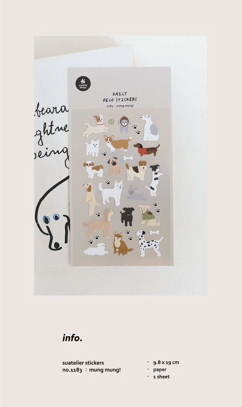 Suatelier Design Daily Deco Stickers - 1183 Mung Mung!
