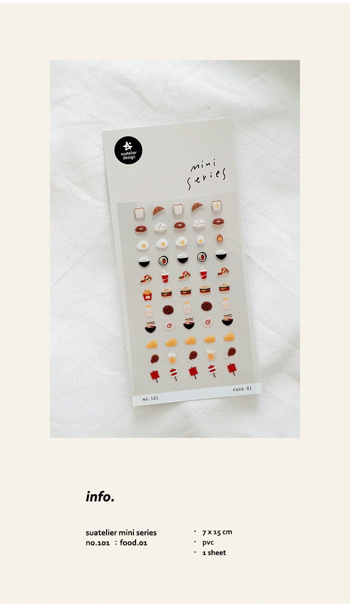 Suatelier Design Mini Series Stickers - Food.01