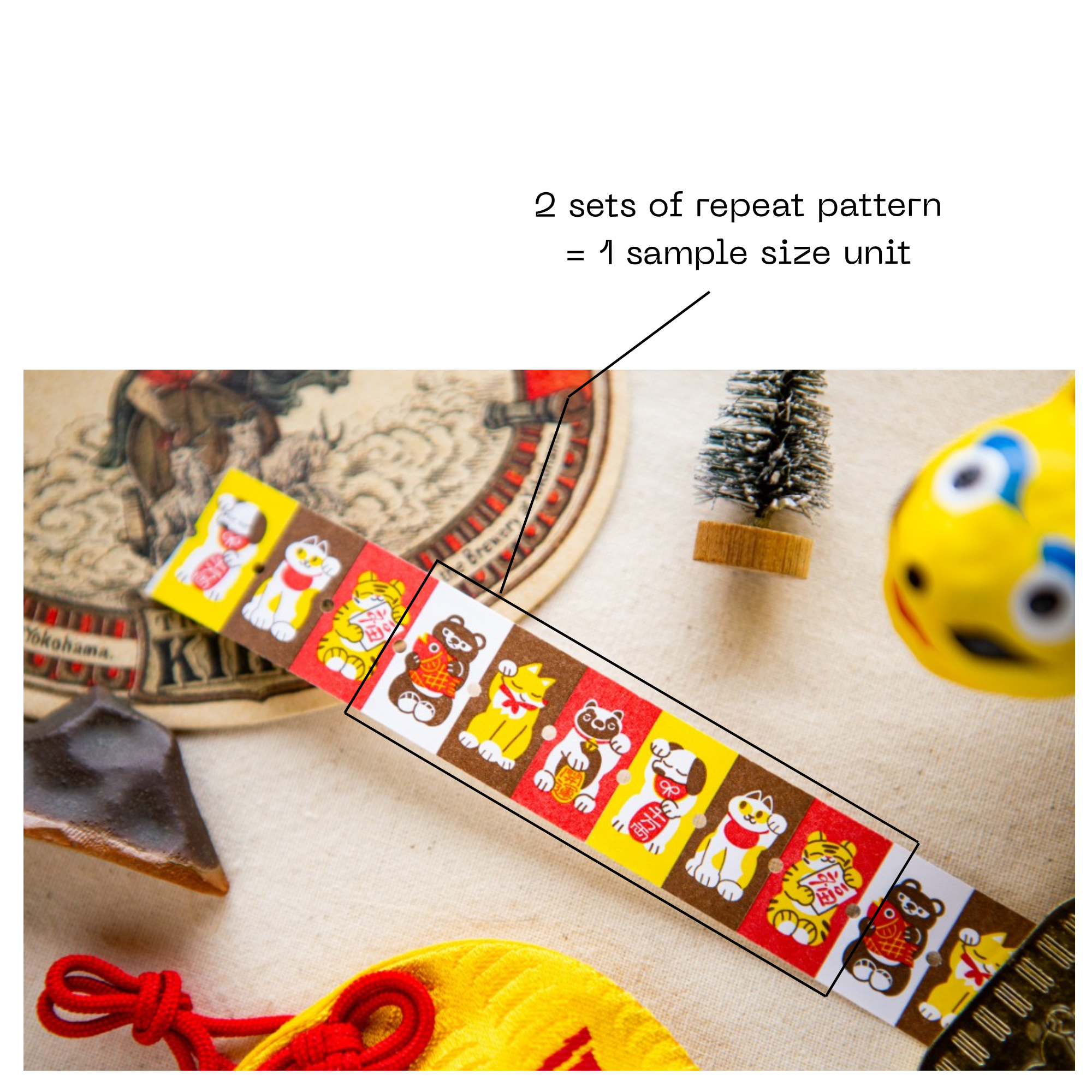 Ours Mini Label Stickers Roll - Little Lucky Friends (sample size)