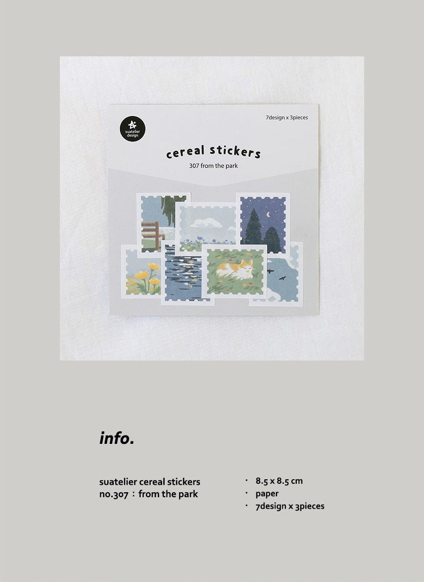 Suatelier Design Cereal Stickers - 307 from the park