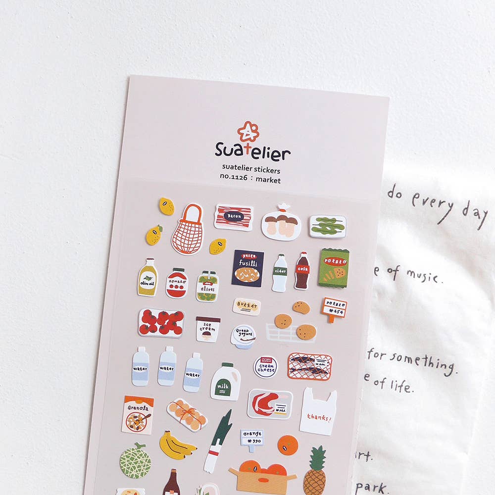 Suatelier Design Daily Deco Stickers - 1126 Market