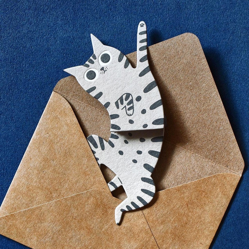 Sesame & Peanut 大芝麻小花生 Greeting Card - Tabby Pipi