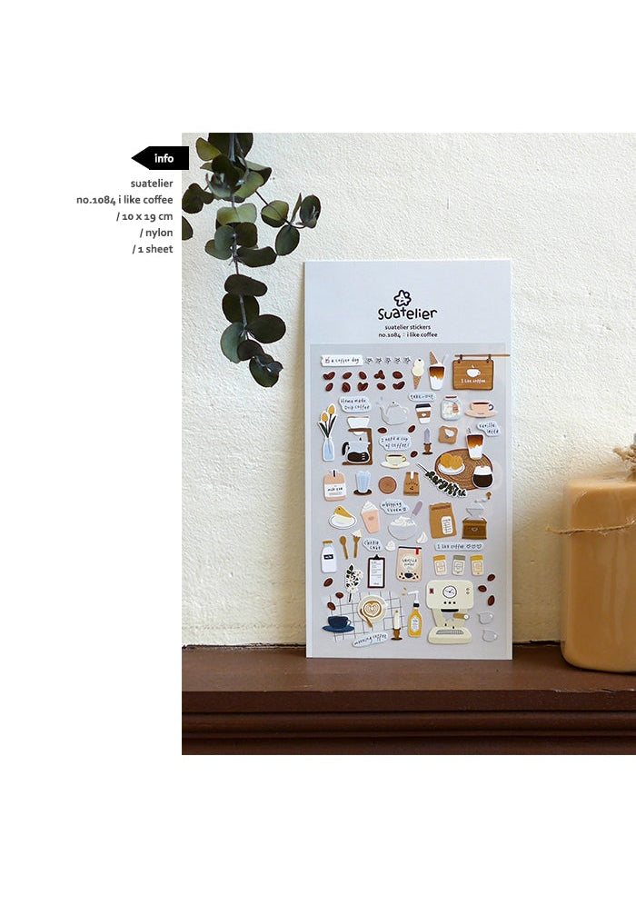 Suatelier Design Daily Deco Stickers - 1084 I like Coffee