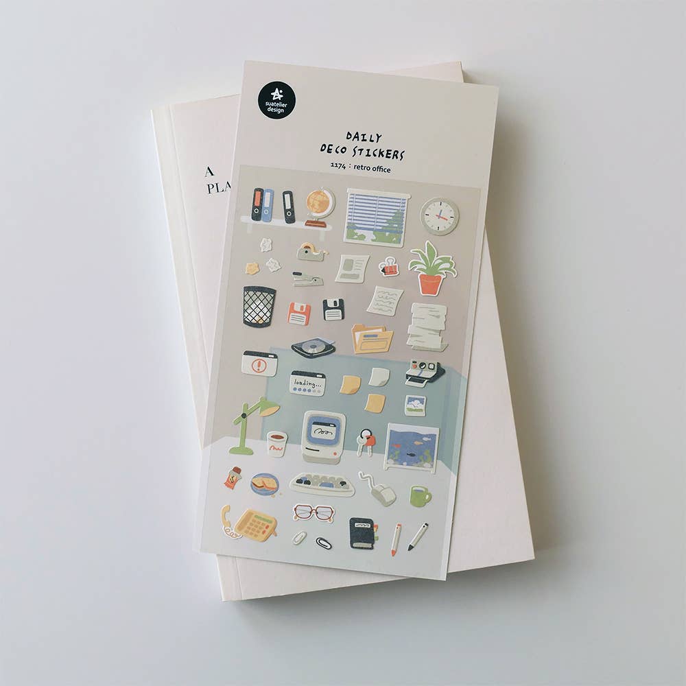Suatelier Design Daily Deco Stickers - 1174 Retro office
