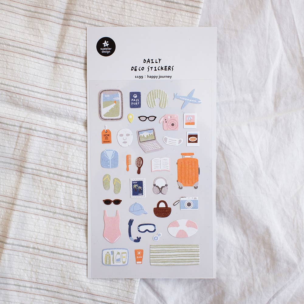 Suatelier Design Daily Deco Stickers - 1199 Happy Journey
