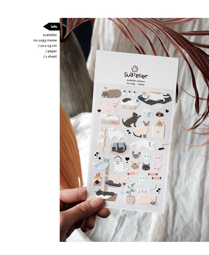 Suatelier Design Daily Deco Stickers - 1093 Meow