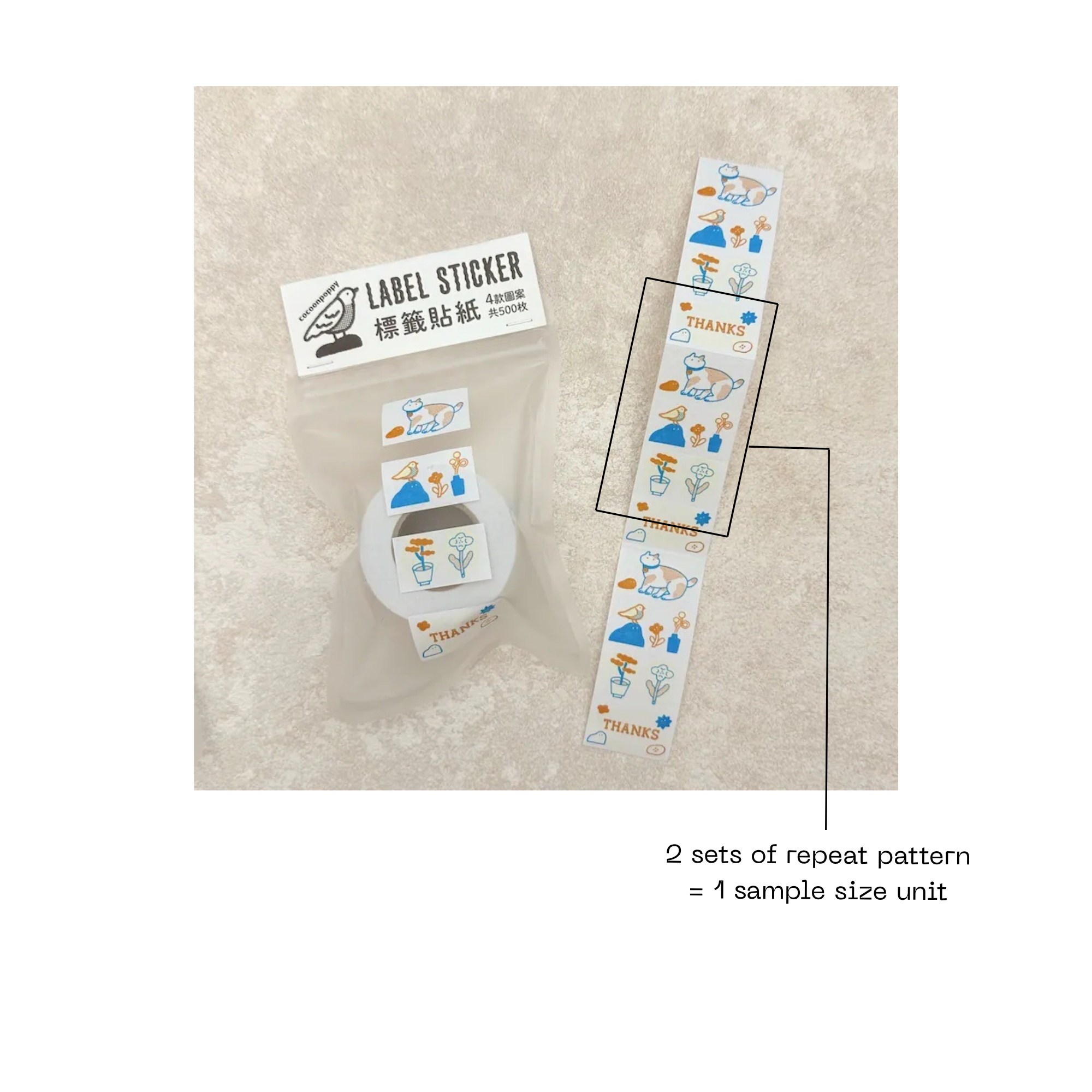 Cocoonpoppy Label Stikcer - With You in My Everyday