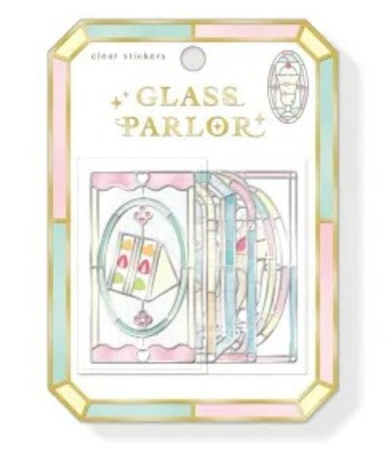 Q-Lia Glass Parlor Clear Stickers - Milkshake