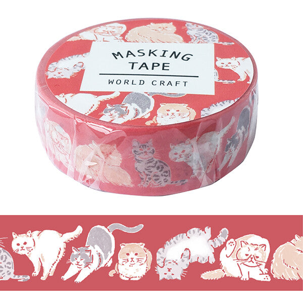 World Craft Washi Tape - Cats