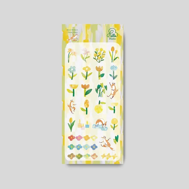 Hello Studio Huchii's Island Transparent Stickers – Floral Diary