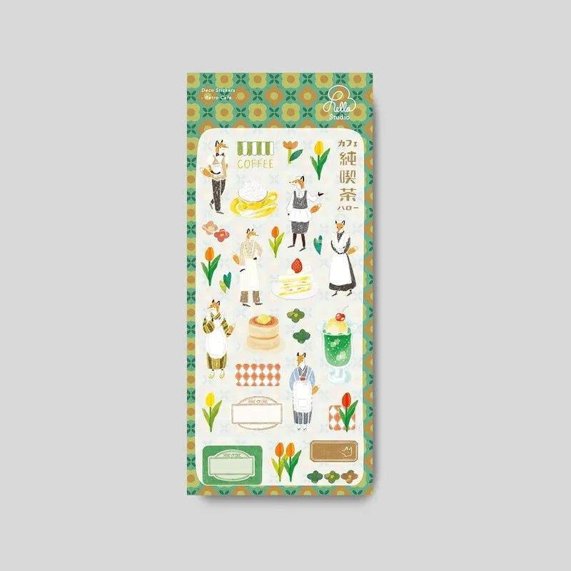 Hello Studio Deco Sticker - Retro Cafe
