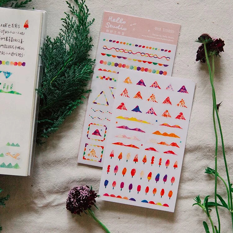Hello Studio Deco Sticker - Warm Colour