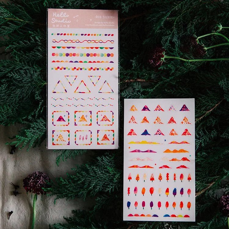 Hello Studio Deco Sticker - Warm Colour