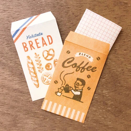 Furukawa Shiko 古川紙工 Letter set Paper Marche Bread Mini Letter Set