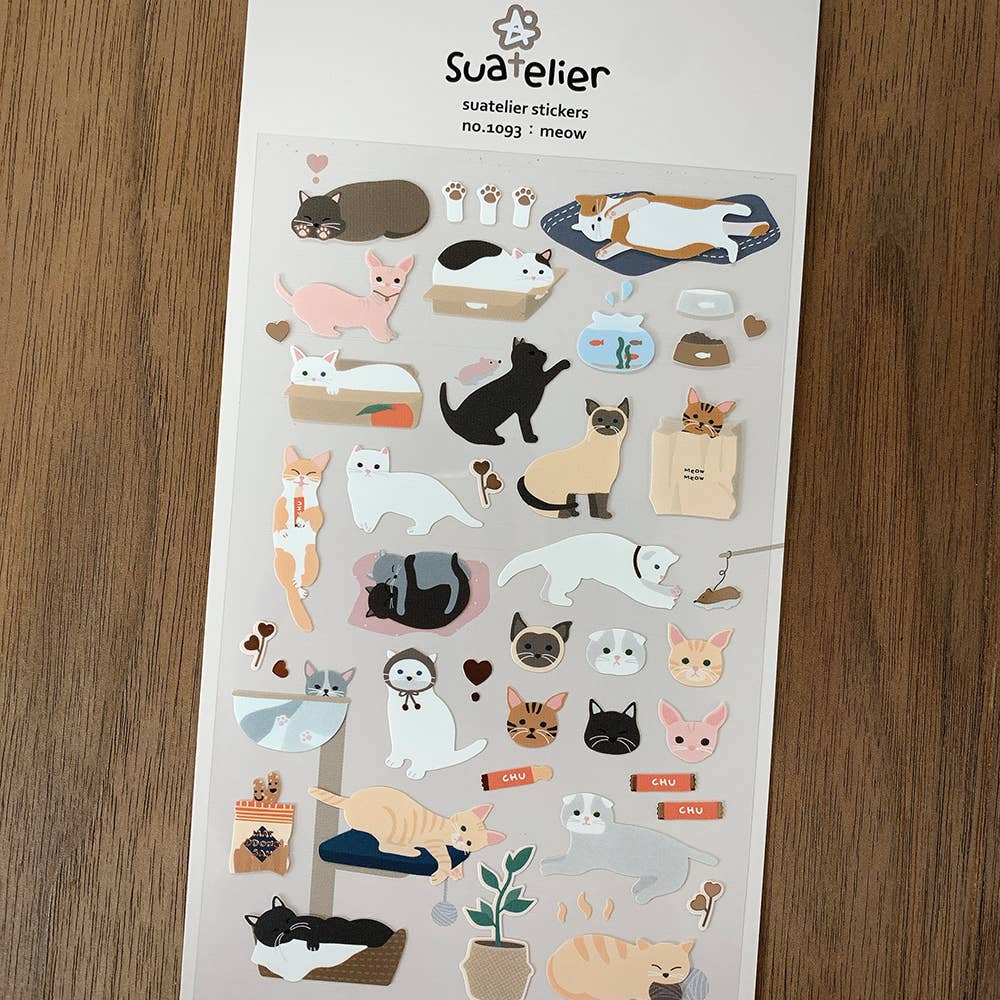 Suatelier Design Daily Deco Stickers - 1093 Meow