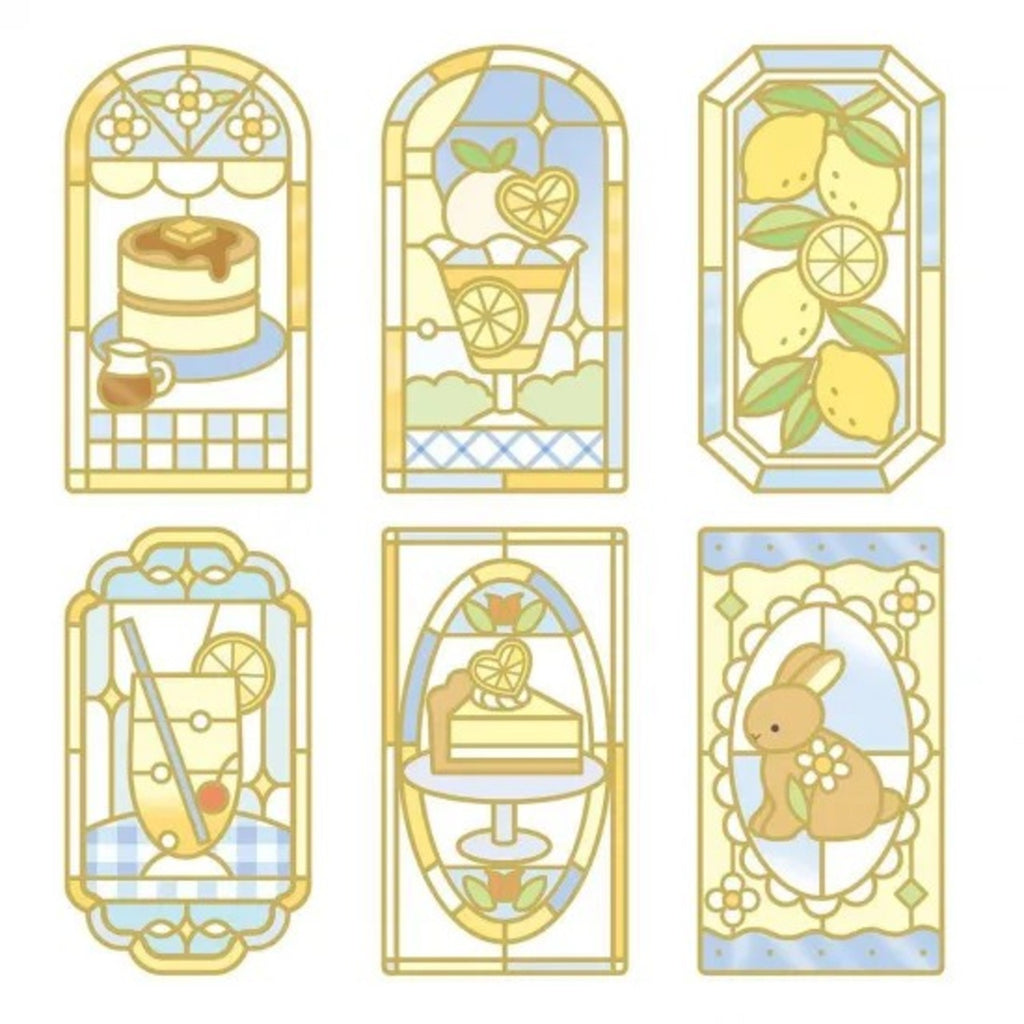 Q-Lia Glass Parlor Clear Stickers - Honey Lemon Parfait