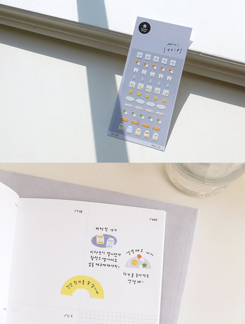 Suatelier Design Mini Series Stickers - Medicine Deco. 11