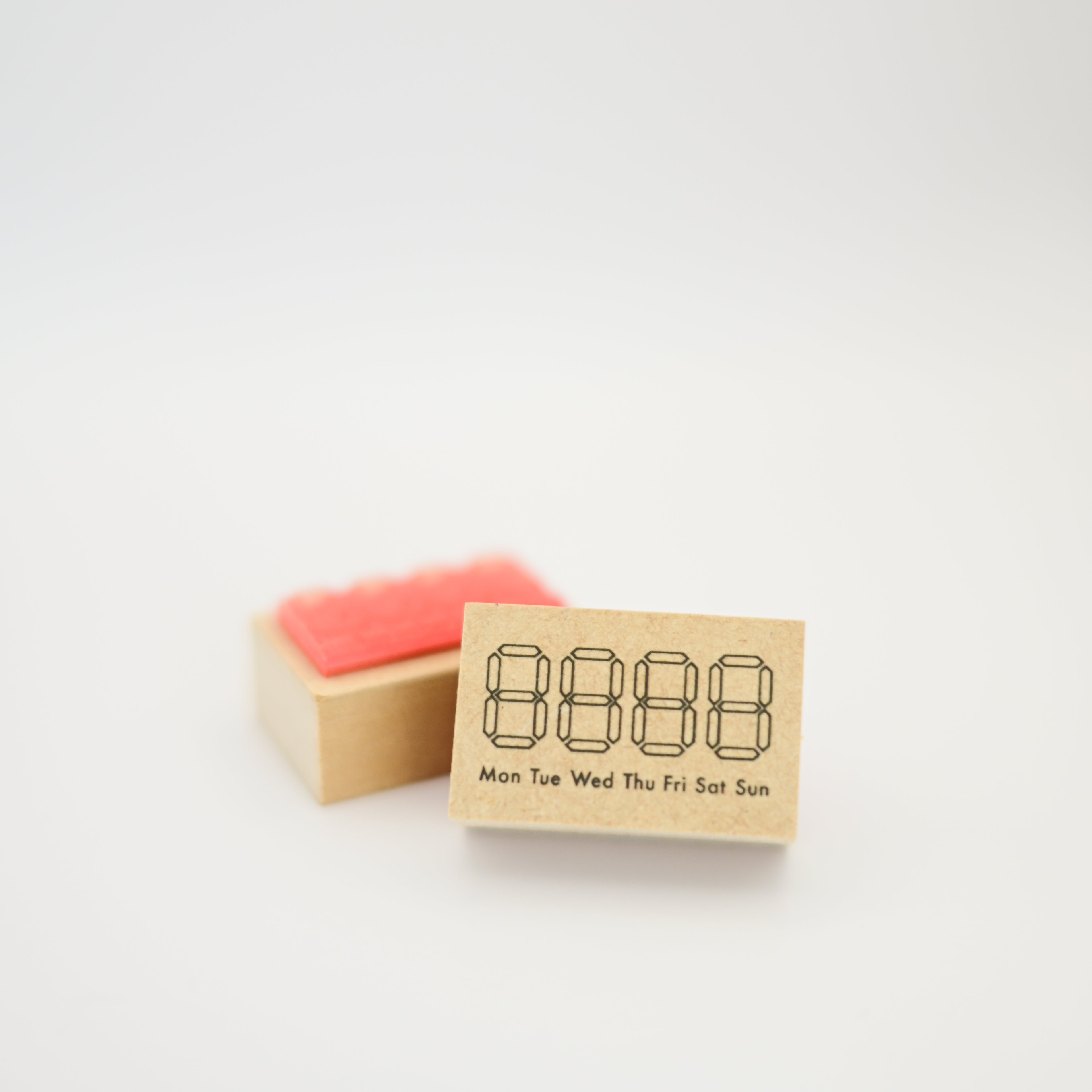 Stamp Marche - Weekday & Digital number stamp