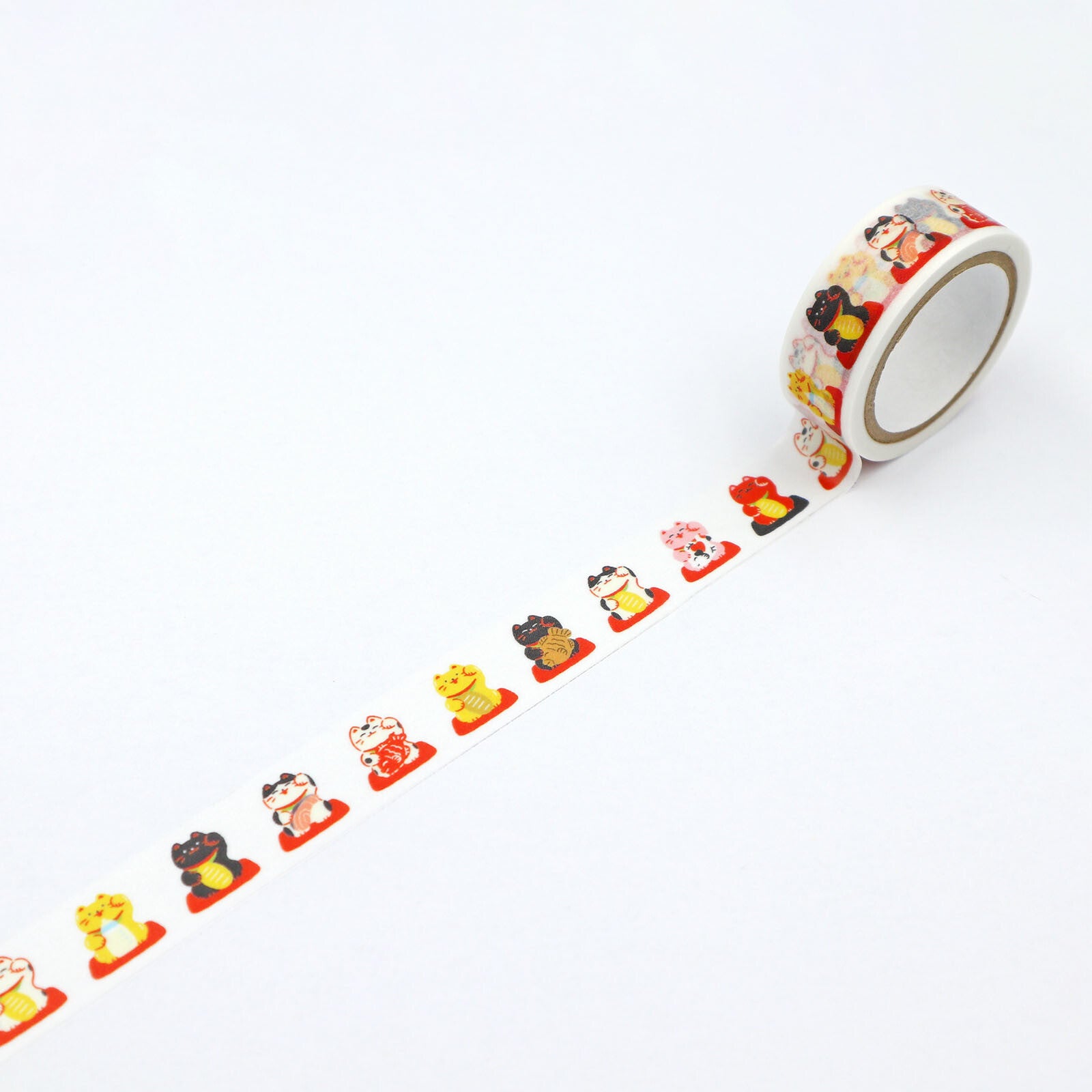 World Craft Washi Tape - Maneki Neko Smile Series