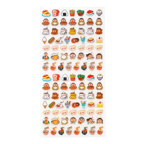 Hightide New Retro Diary Sticker Sheet - Food