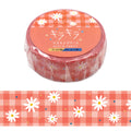 World Craft Washi Tape - Daisy Check Foil Detail