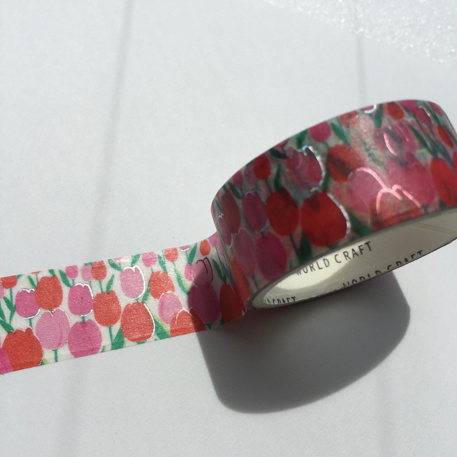 World Craft Washi Tape - Tulip Field Foil Detail
