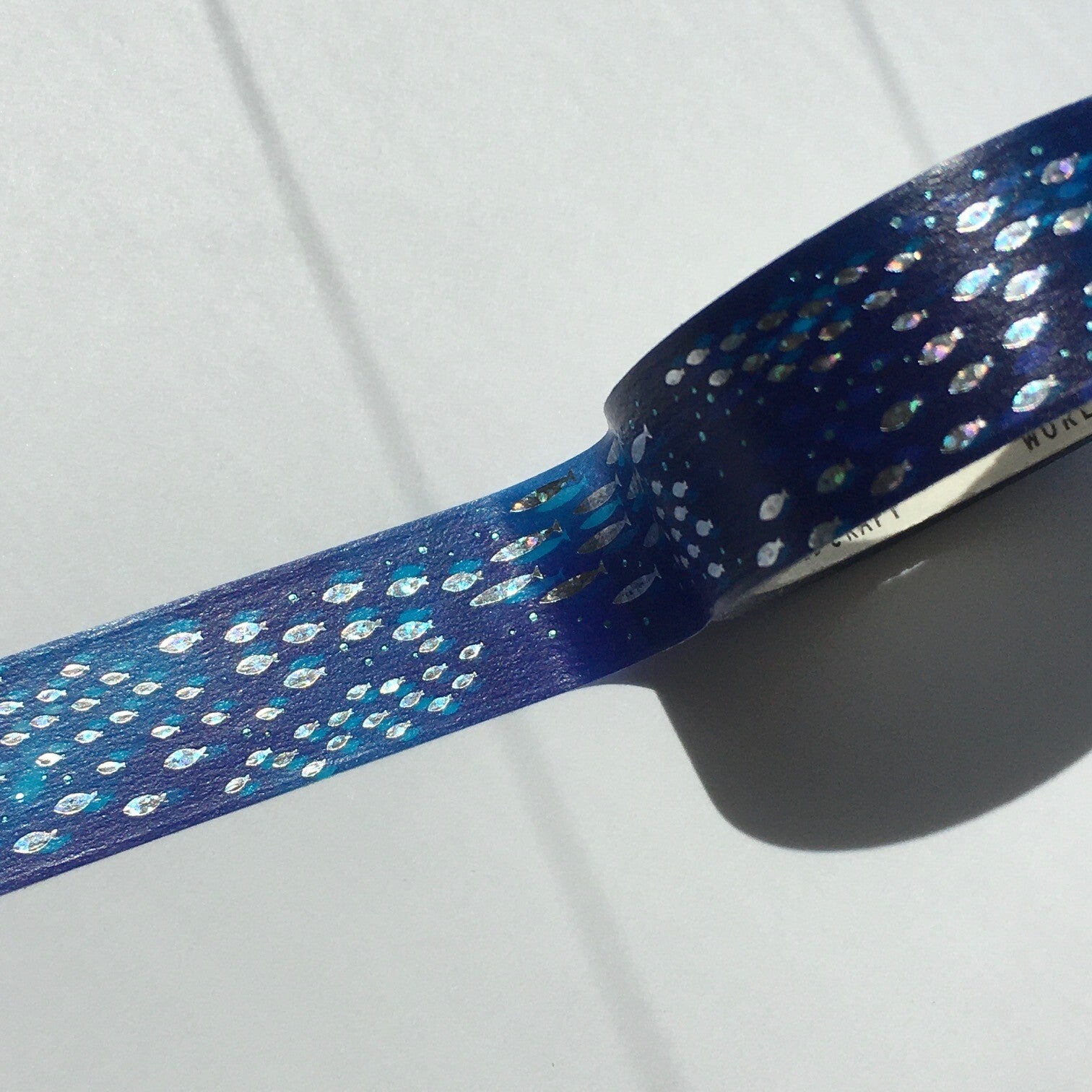 World Craft Washi Tape - Aquarium Foil Detail