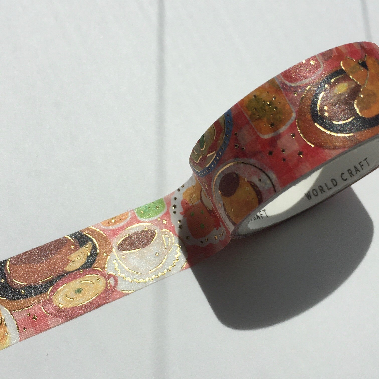 World Craft Washi Tape -  Restaurant Foil Detail