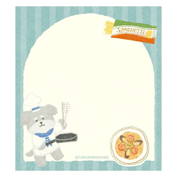 Furukawa Shiko 古川紙工 Memo Pad - Pasta Doggie