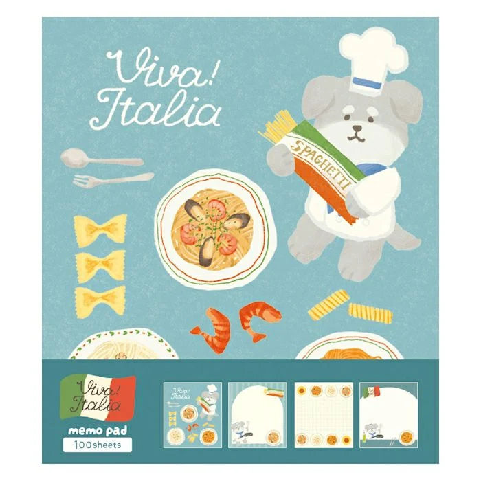 Furukawa Shiko 古川紙工 Memo Pad - Pasta Doggie