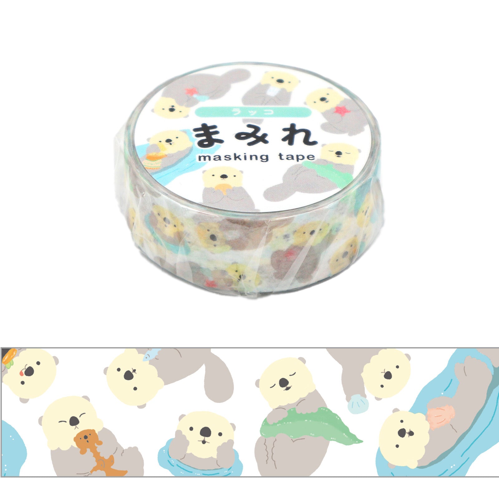 World Craft Washi Tape - Sea Otter Pattern
