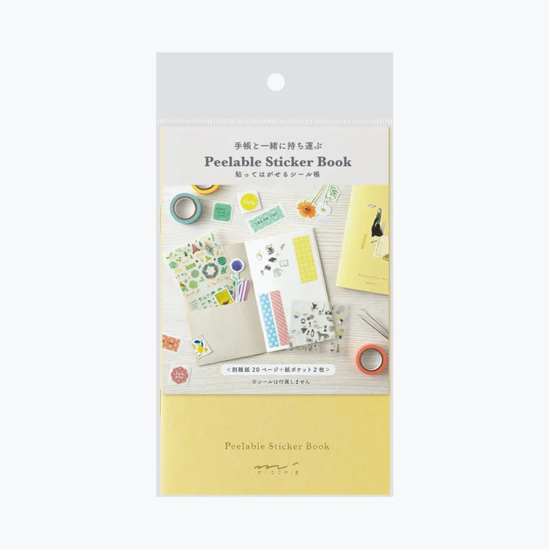 Midori Peelable Sticker Book - 20 Pages