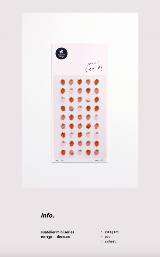 Suatelier Design Mini Series Stickers - Strawberry Deco. 20