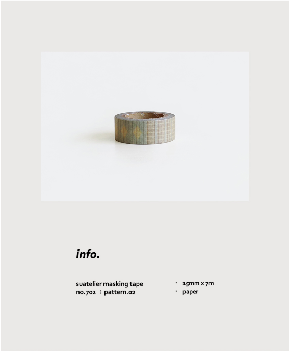 Suatelier Design Washi Tape - Vintage Pattern.02