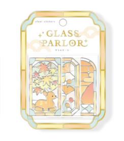 Q-Lia Glass Parlor Clear Stickers - Maple Leaves