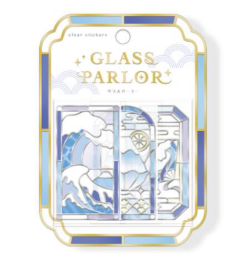 Q-Lia Glass Parlor Clear Stickers - Fuji Wave