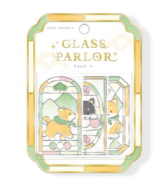Q-Lia Glass Parlor Clear Stickers - Shiba