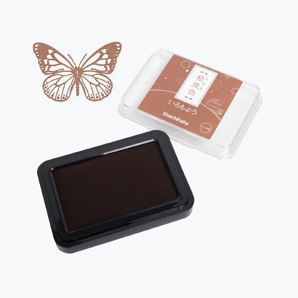 Shachihata Iromoyo Ink Pad – Cypress Bark Brown (檜皮色) HAC-1-LBR