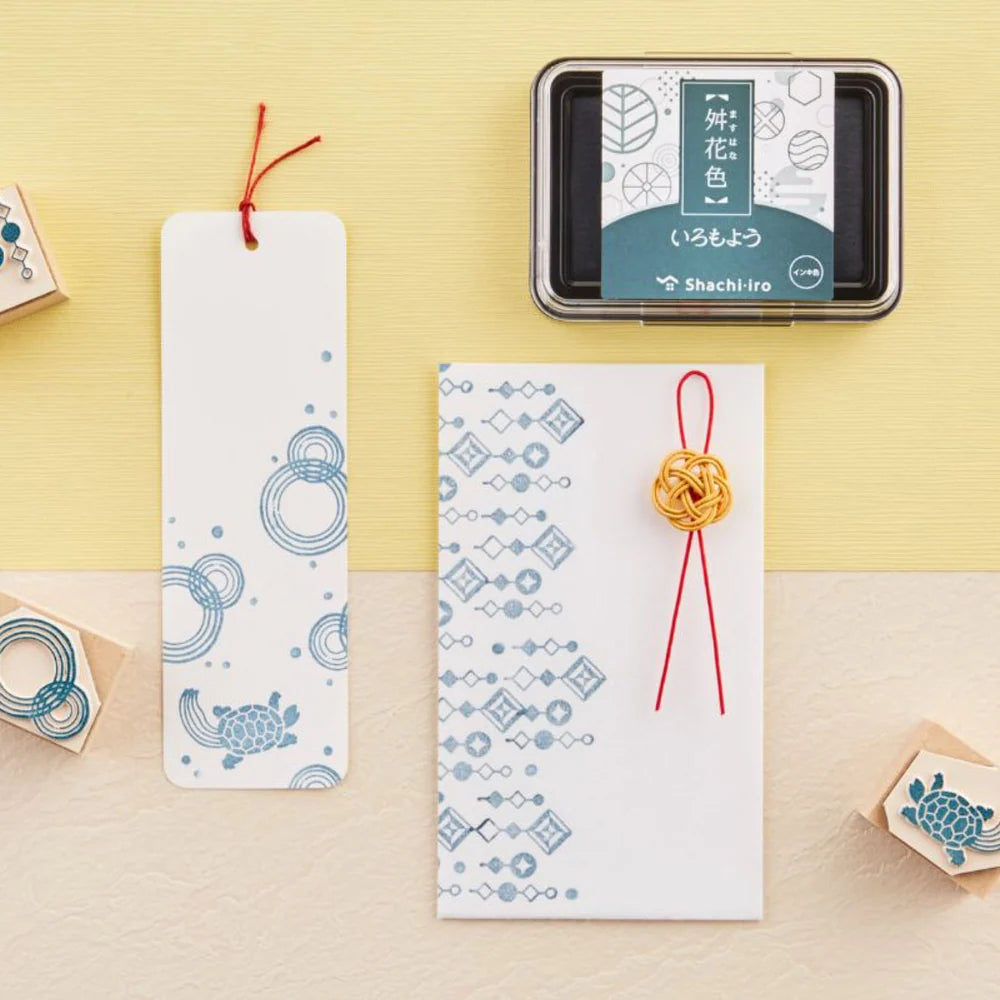 Shachihata Iromoyo Ink Pad – Masuhana Blue (舛花色) HAC-1-CBL