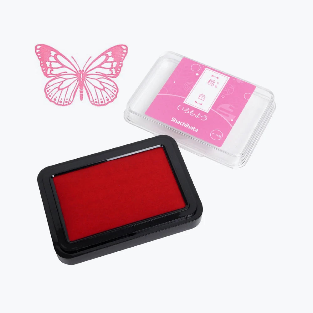 Shachihata Iromoyo Ink Pad – Peach Pink (桃色) HAC-1-LP