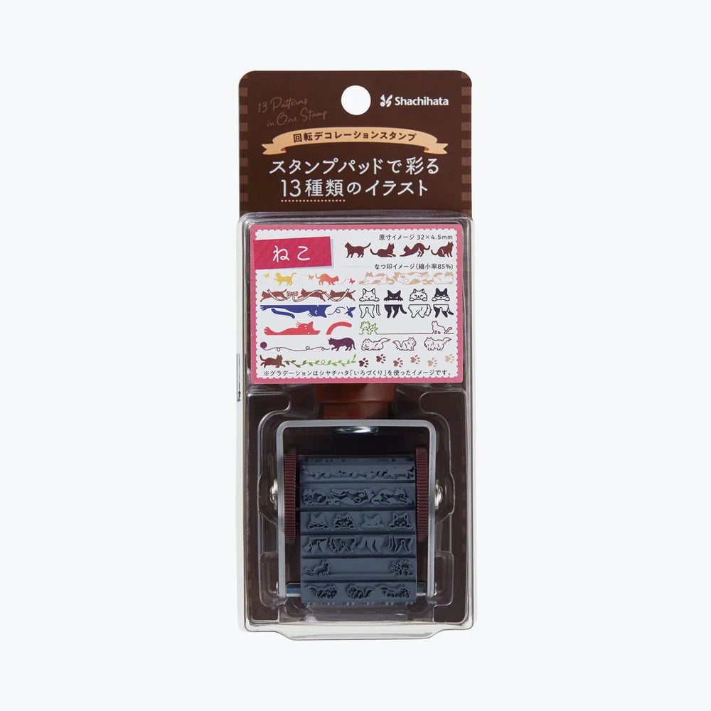 Shachihata Rotating Stamp - Cats