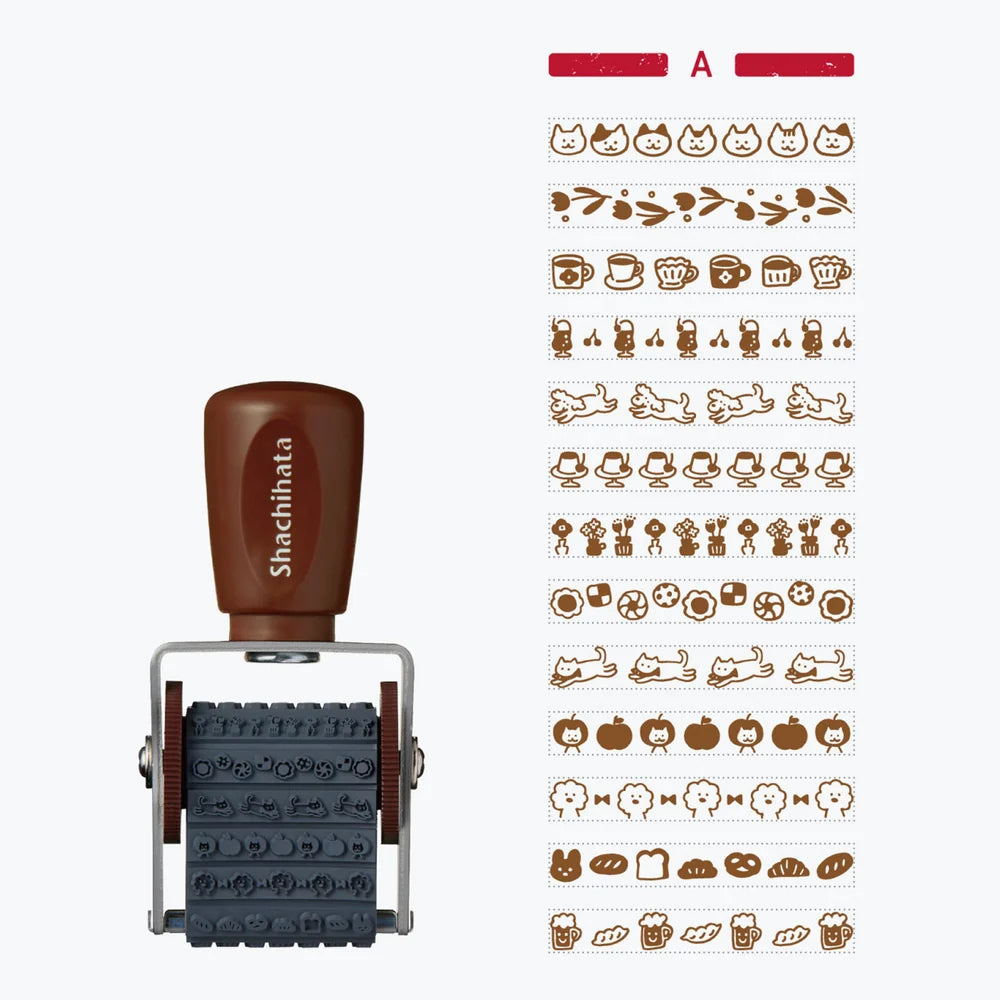 Shachihata x Furukawashiko 古川紙工 Rotating Stamp - A Type