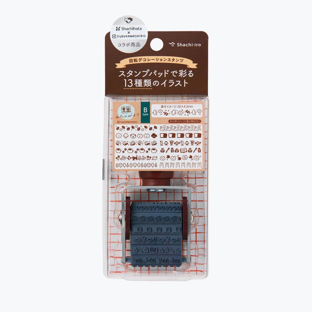 Shachihata x Furukawashiko 古川紙工 Rotating Stamp - B Type