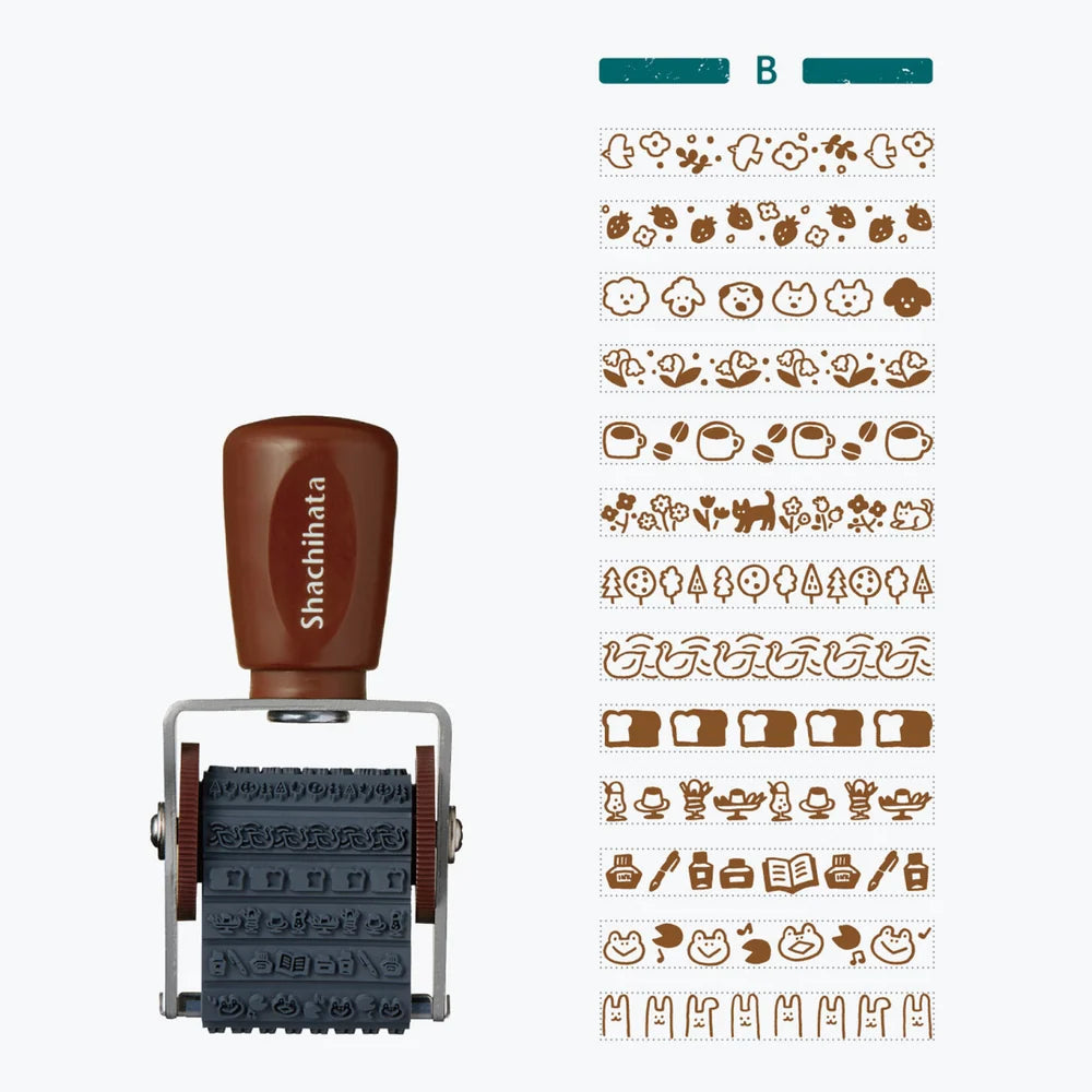 Shachihata x Furukawashiko 古川紙工 Rotating Stamp - B Type