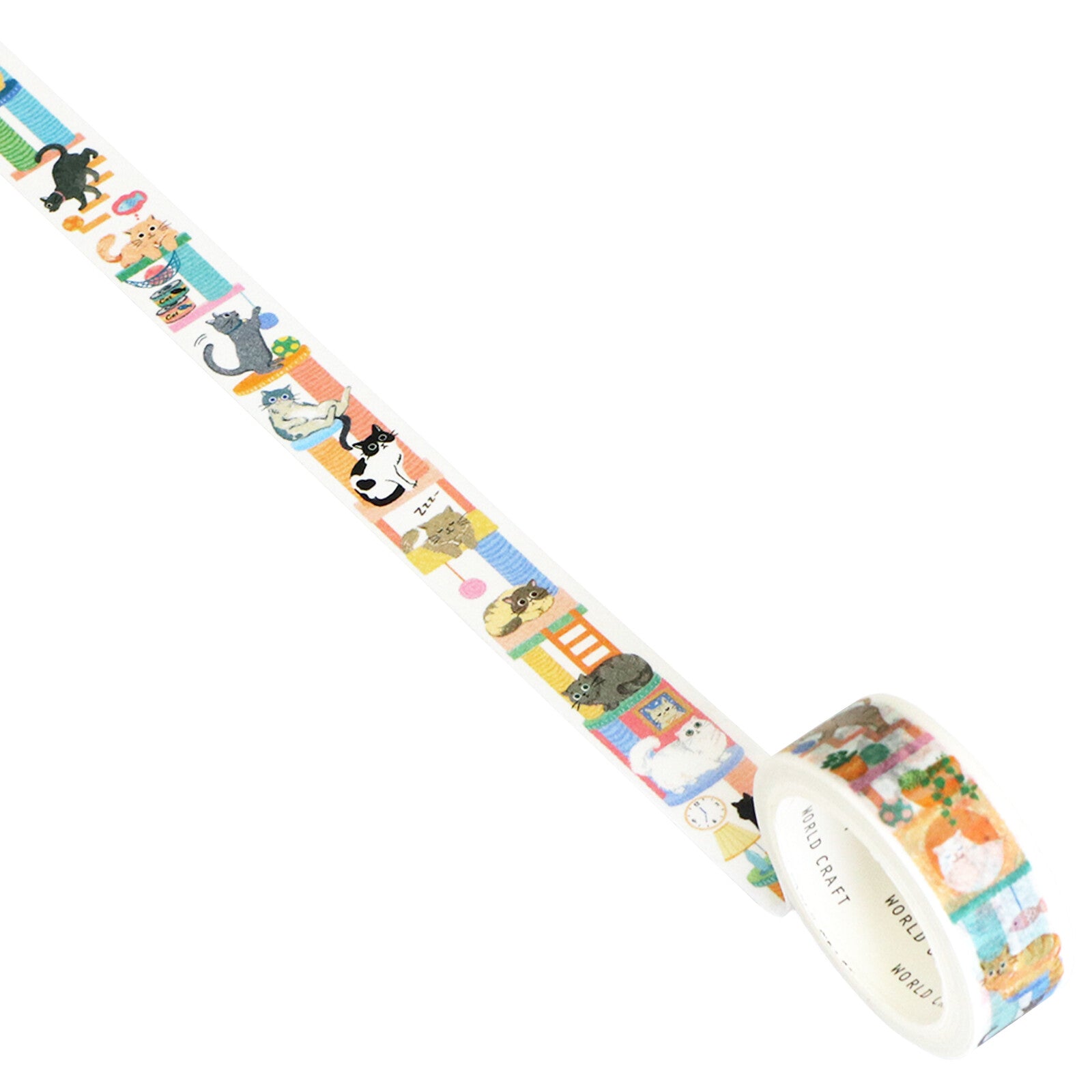 World Craft Washi Tape - Cat Tower (Vertical Series)