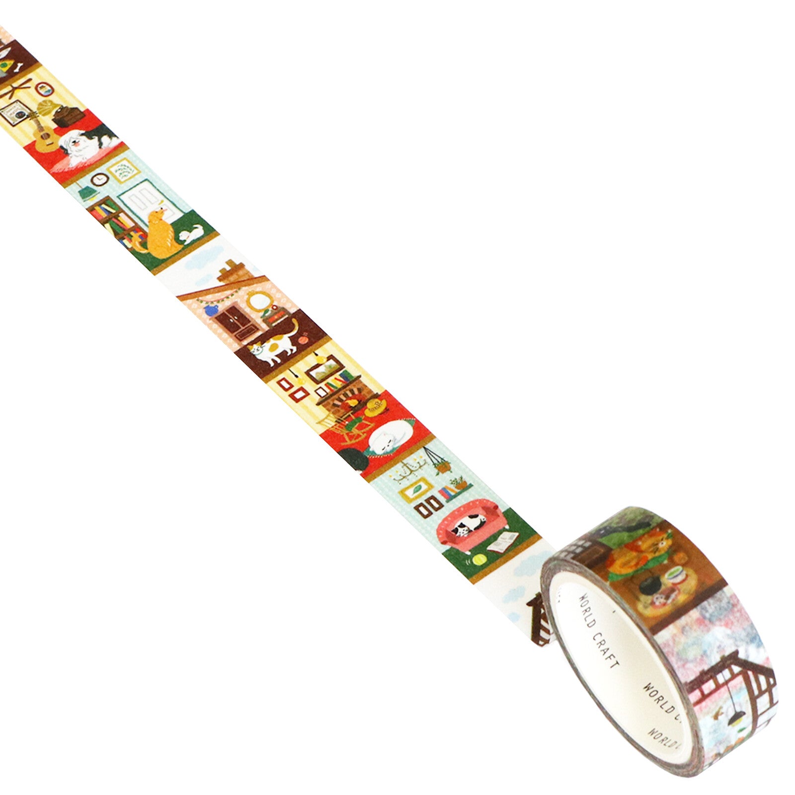 World Craft Washi Tape - Apartment Scene (Vertical Series)